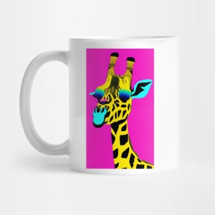 Giraffe with shades sunglasses pop art design Mug